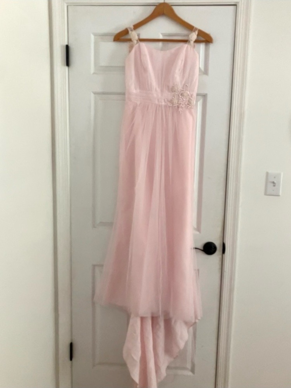 Alfred Angelo blush pink formal wedding guest dress! WORN ONCE *WAS ALTERED*